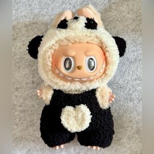 Labubu clothes and accessories- Charming Plush Panda Outfit Doll